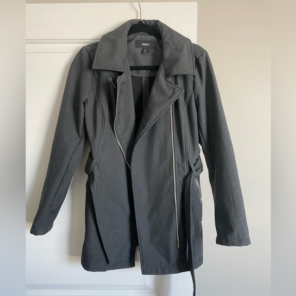Grey wrap jacket